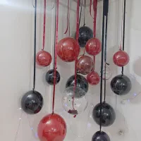 بادکنک آرایی آماده تم قرمز مشکی