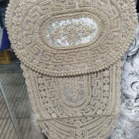 رومیزی دانتل  ۴تیکه ترک|پرده، رانر، رومیزی|باقرشهر, |دیوار