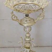 کنار سالنی سفید طلایی کنارسالنی میوه   طرح برنجی