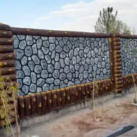 نما سیمانی طرح سنگ طرح چوب مخصوص باغ ویلا