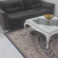 مبل راحتی با جلو مبلی و شیشه