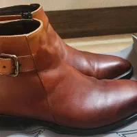 فروش کفش چرم ساقدار سایز ۴۱ (۴۲ هم سایزه)