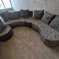 مبل ۷ نفره و ساب باکس|مبلمان خانگی و میز عسلی|زهک, |دیوار