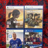 بازی crashs Last of us Uncharted fifa22 pes2017