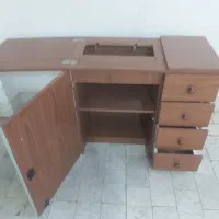 میز چرخ خیاطی ام دی اف دو منظوره