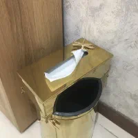 ست جا دستمال کاغذی و سطل