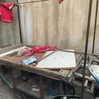 گاری ۴چرخ با سایه بان