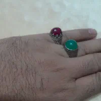 ۹ انگشتر نقره|کلکسیون اشیاء عتیقه|چهارباغ, |دیوار