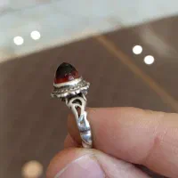 انگشتر عقیق رکاب نقره