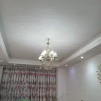 لوستر برنجی هشت شعله