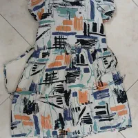 پیراهن نخی دخترانه نو نو استفاده نشده