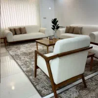 مبل زیبا و پایه مکانیزه چوبی در طرح لاوین