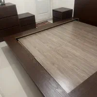 تخت خواب 2 نفره با کمد چوب ام دی اف|تخت و سرویس خواب|رامسر, |دیوار