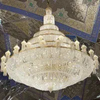 لوستر مسجد، حسینیه و اماکن مذهبی، لوستر بزرگ|لوستر و چراغ آویز|مشهد, آیت الله خامنهای|دیوار