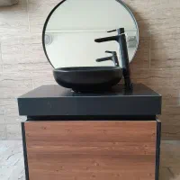 ست کامل روشویی مشکی مات