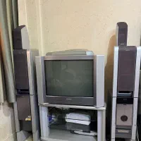 تلویزیون ۲۵ اینج سونی سالم به همراه سیستم صوتی