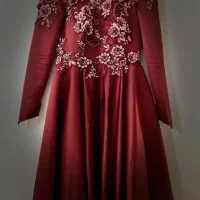 پیراهن نامزدی و‌ مجلسی نو سایز۳۴-۳۶دوخت مزون