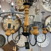 لوستر چوبی(رستیک)|لوستر و چراغ آویز|مشهد, امامیه (شهرک غرب)|دیوار