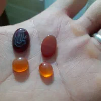 عقیق یمن و سلیمانی و سیاه سرخ همگی آبدار