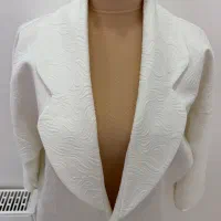 مانتو ژاکارد سفید