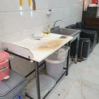 میز برش مرغ ومیزکانتر فلزی