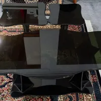 جلو مبلی و ۲ عسلی شیشه ای