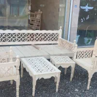 تخت سنتی و مبل های سنتی و میز نهارخوری گره چینی