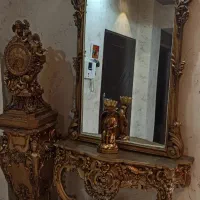 ست آینه و کنسول ،مجسمه فرشته و قاب شام آخر