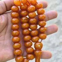 تسبیح کهربا کهنه درجه یک