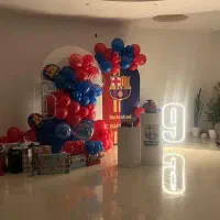 ریسه بادکنک تزیین شده