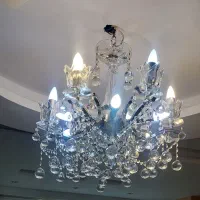 لوستر کریستال اصل خارجی وقدیمی|لوستر و چراغ آویز|کرج, فاز ۳ مهرشهر|دیوار