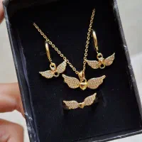 نیم ست طرح طلا رنگ ثابت روز مادر|بدلیجات|قم, ژاندارمها|دیوار