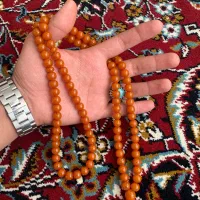 تسبیح کهربا کهنه قواره دار|جواهرات|همدان, |دیوار