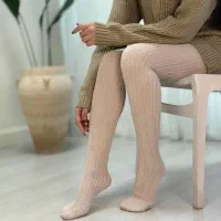 جوراب شلواری گندمی زنانه