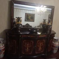 آیینه کنسول چوبی معرق