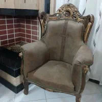 مبل نه نفره سالم تمیز چوب روس محکم با 3عدد میز|مبلمان خانگی و میز عسلی|مشهد, کشاورز|دیوار