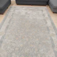 فرش 6 متری گل برجسته بسیار زیبا وخوشرنگ