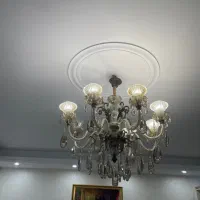 لوستر برنجی کریستال|لوستر و چراغ آویز|تهران, کیانشهر|دیوار