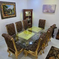 مبلمان سلطنتی ۹ نفره با میز ناهارخوری شیک|مبلمان خانگی و میز عسلی|تهران, تجریش|دیوار