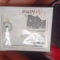 ست نوزادی ۵تیکه کاملا نو(رنگ سفیدوطوسی)