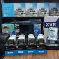 پک ۴ دوربین مداربسته+میکروفون ضبط صدا با متعلقات