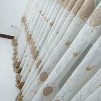 پرده کتان  ژاپن دو عدد هم شکل و هم اندازه۲*۲/۷۰|پرده، رانر، رومیزی|تهران, فلاح|دیوار