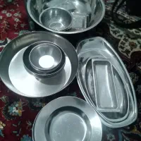 ظروف استیل همش باهم