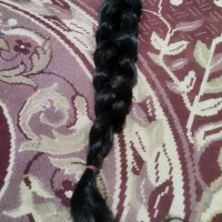 مو طبیعی مشکی بدون رنگ ۵۵ سانت