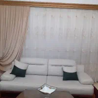 پرده حریر با والن ترک مخمل