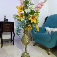 گلدان و ساعت و مجسمه برنز