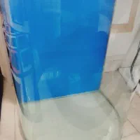 اکواریوم نیم دایره سالم با در شیشه ایی