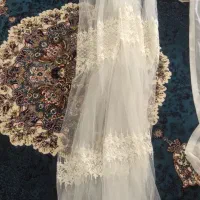 پرده تور و حریر همراه لوازم کامل