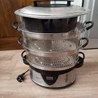 بخارپز ۳ طبقه ای