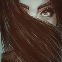 نقاشی با مداد کنته روی کاغذ A3